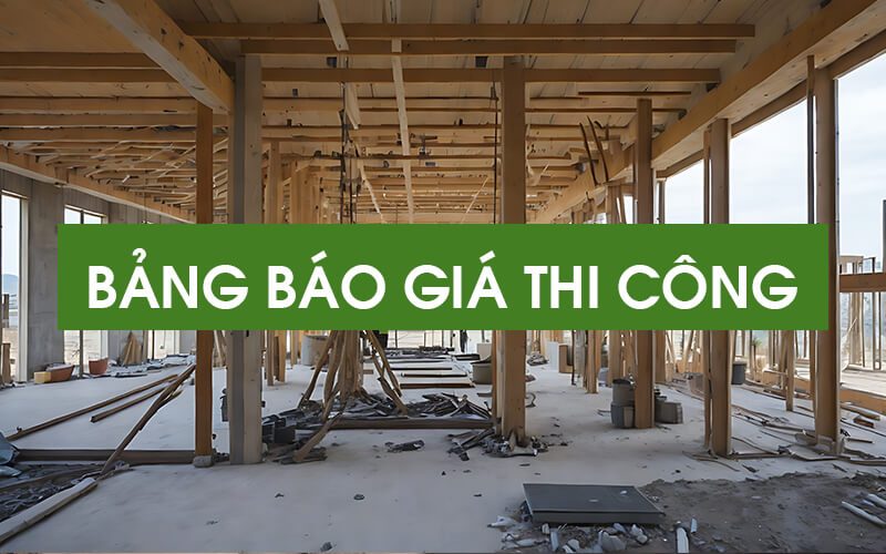 Bảng báo giá thi công chùa